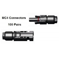 100 x MC4 Male & Female connector pair