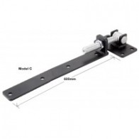 Black Adjustable Swing Gate Heavy Duty Top & Bottom Hinges
