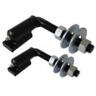 Black Adjustable Swing Gate Top & Bottom Hinges