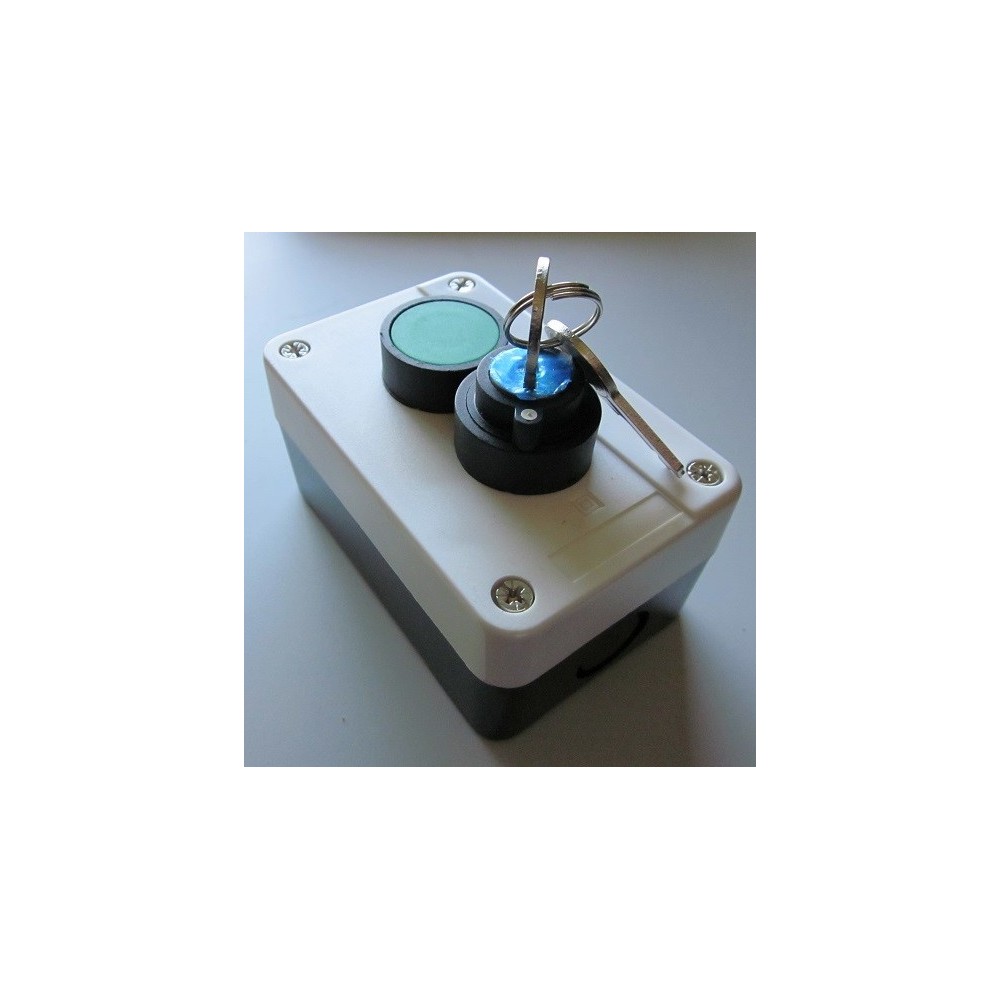 Weatherproof Push Button "Exit" Switch w/Key