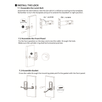 Secukey D2-F Smart Fingerprint Lock. Battery Powered. Wifi Tuya App.