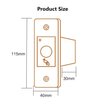 Secukey D2-F Smart Fingerprint Lock. Battery Powered. Wifi Tuya App.