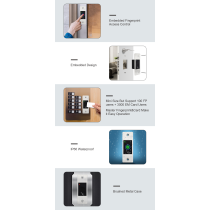 Secukey D2-F Smart Fingerprint Lock. Battery Powered. Wifi Tuya App.