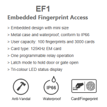 Secukey D2-F Smart Fingerprint Lock. Battery Powered. Wifi Tuya App.